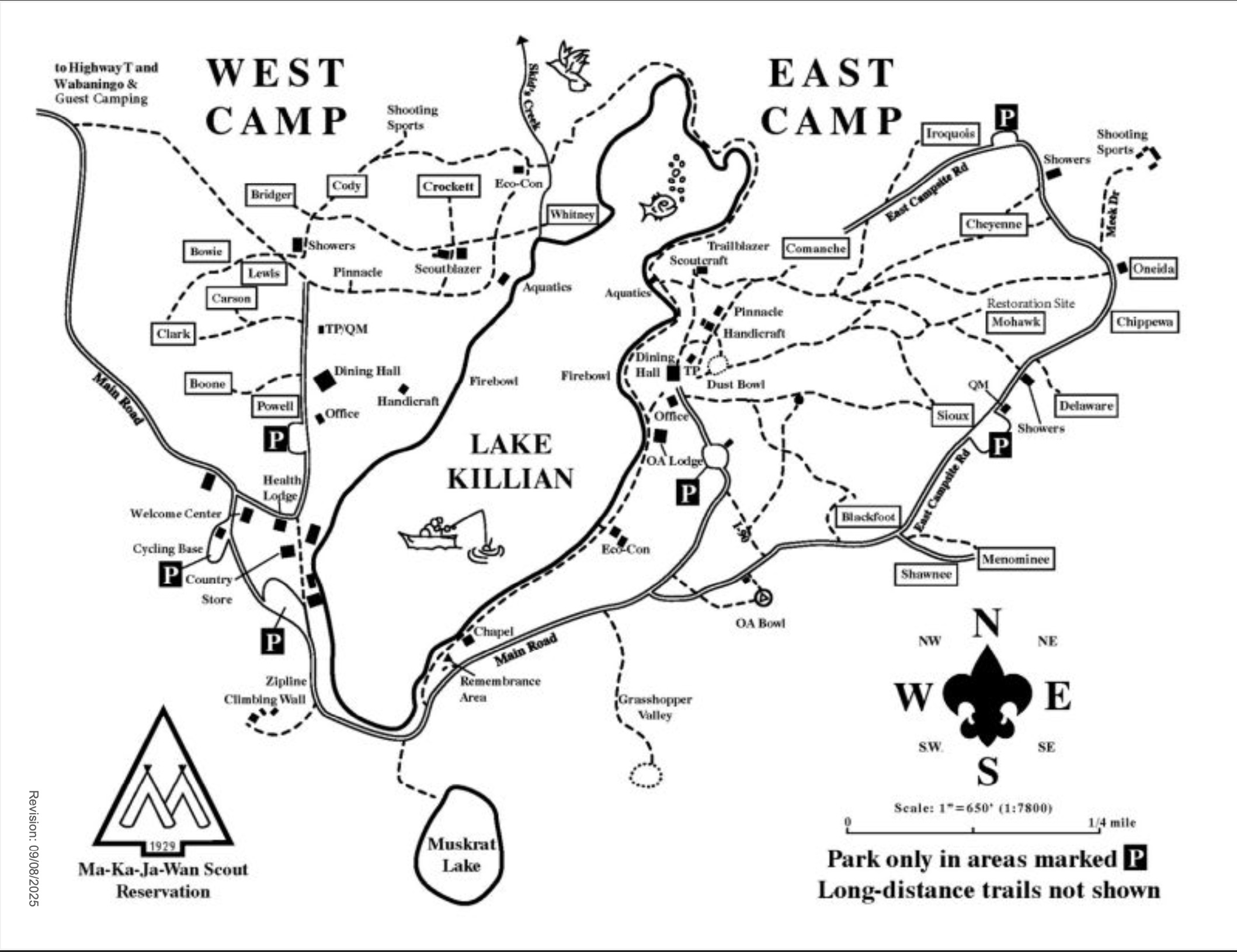 Ma-Ka-Ja-Wan camp map